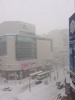 12/10(土)社窓から三越、PARCO、4プラ、当ビルに囲まれた、眼下の4丁目スクランブル交差点 12/10(土)社窓から三越、PARCO、4プラ、当ビルに囲まれた、眼下の4丁目スクランブル交差点