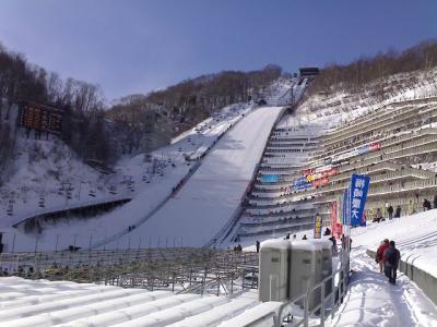 晴れ渡った、札幌・大倉山シャンツェ