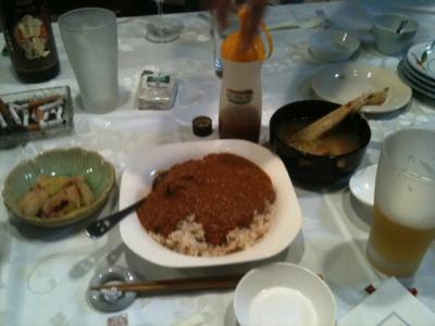 未知の会１G、Oさんの作品、うまくてうまくて素晴らしかった、キーマカレー。